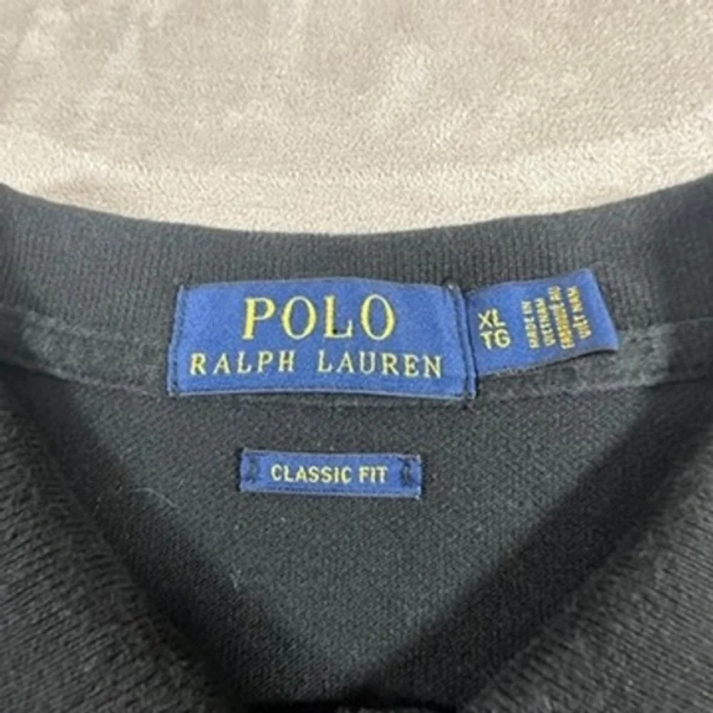 Polo Ralph Lauren Polo Shirt Mens Classic Fit Cotton XL Black Golf Pony Logo